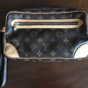 LOUIS VUITTON Vintage Marly Dragonne GM Clutch